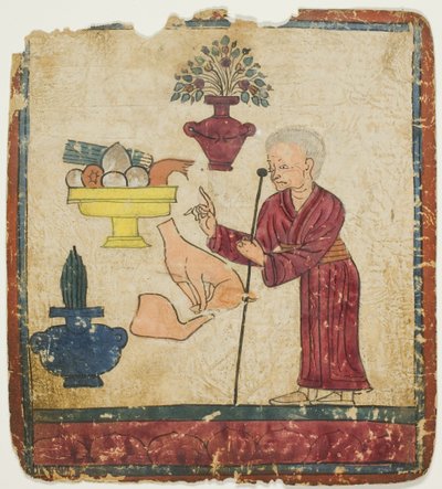 Presentasjon av offergaver, fra et sett med innvielseskort (Tsakali) av Unknown artist