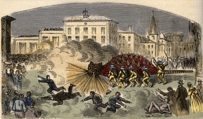 Procession of the dragoness la Tarasque in Tarascon south of France - Procession de la Tarasque a Tarascon - engraving in “” PATILE” - DESCRIPTION PECTUREQUIRESSE DE LA FRANCE EN 6 VOLUES BY LUCIEN HUARD - end 19th century av Unknown artist