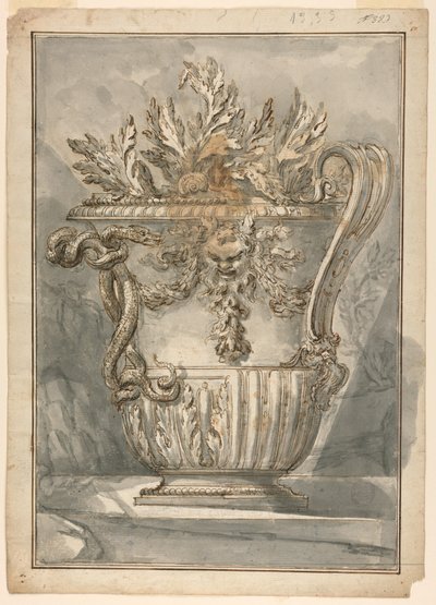Prosjekt for en vase av Unknown artist