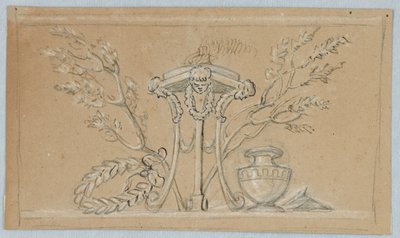 Prosjekt for dekorasjon av et avlangt panel av Unknown artist