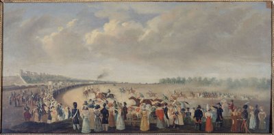 Løp på Champ-de-Mars, dagens 8. arrondissement, cirka 1830, mellom 1801 og 1900 (olje på lerret) av Unknown artist