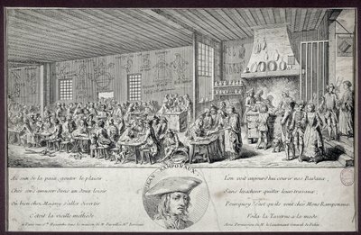 Ramponaux taverna Denne populære kabareten ble grunnlagt av Jean Ramponaux (Ramponneau eller Ramponeau av Unknown artist