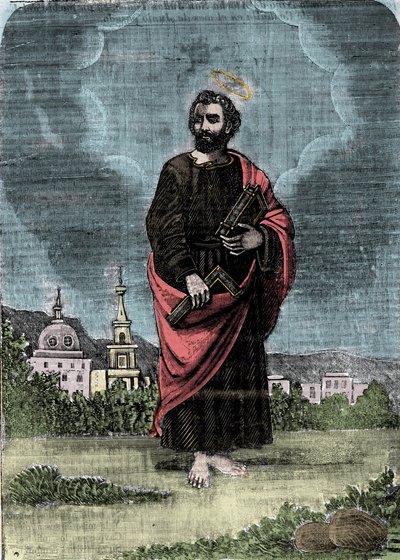Representasjon av apostelen Saint Jude eller Jude Thaddee. av Unknown artist