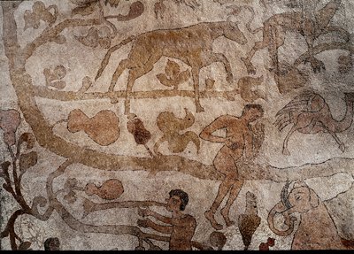 Representasjon av den imaginære indiske faunaen som symboliserer bedriftene til Alexander den store av Unknown artist