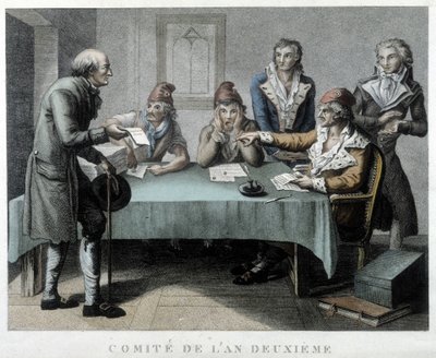 Årets revolusjonære komité II (1794) av Unknown artist