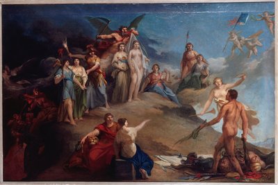 Revolusjonær allegori, ca. 1790 (olje) av Unknown artist