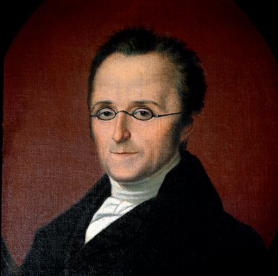 Risorgimento: "" Portrett av den italienske patrioten Silvio Pellico (1789-1854) "Anonymt maleri av Saluzzo fra 1800-tallet, Museo di Casa Cavassa av Unknown artist