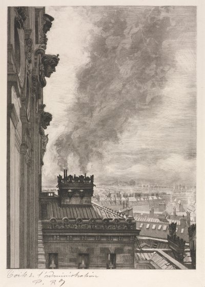Tak på administrasjonsbygningen av Unknown artist