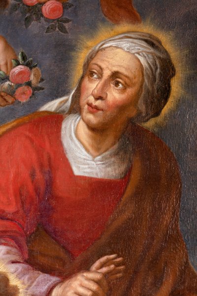 Saint Anne, Our Lady and Jesus Child, alterduk i nordre sidealter av Unknown artist