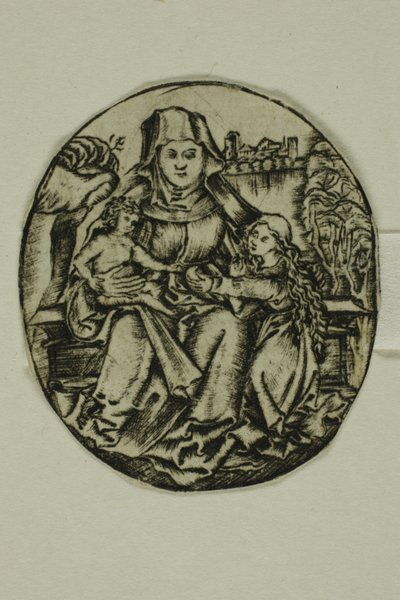 Saint Anne, jomfruen og barnet av Unknown artist