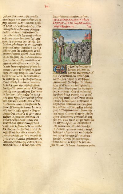 Døperen Johannes forkynner av Unknown artist