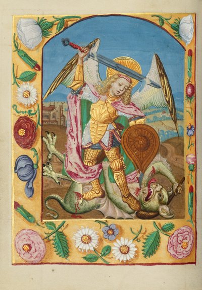 Sankt Mikael og dragen av Unknown artist