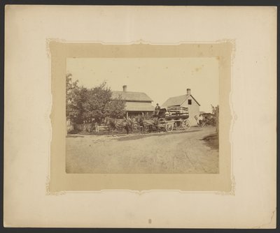 [Dampbåtbuss fra Saratoga Lake] av Unknown artist