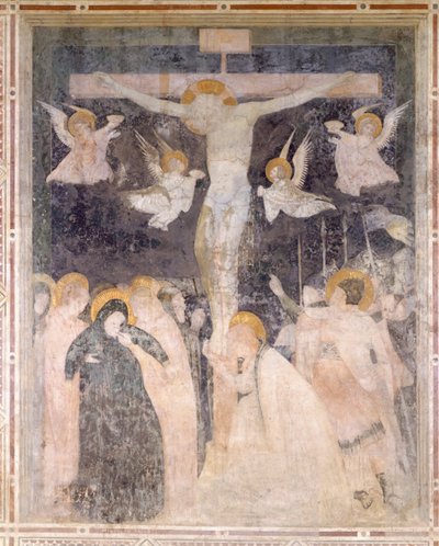 Korsfestelsesscene, Pomposa Abbey, Italia av Unknown artist