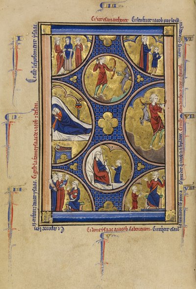 Scener fra Isaks, Jakobs og Esaus liv av Unknown artist