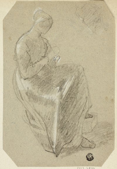 Sittende kvinne av Unknown artist