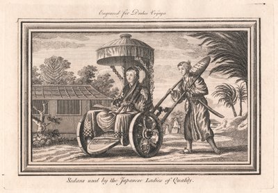 Sedaner brukt av de japanske kvalitetsdamene av Unknown artist
