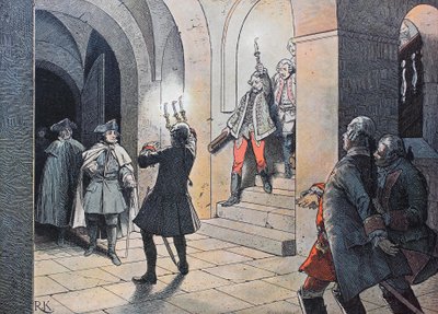Syvårskrig, mellom 1756 og 1763, kong Fredrik den store av Unknown artist