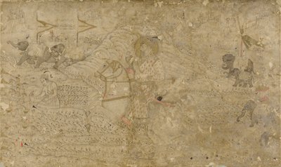 Shah Jahan og hans sønn Dara Shikoh Hunting av Unknown artist