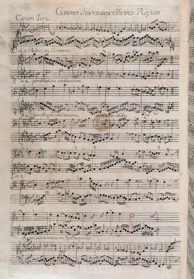 Noter av Johann Sebastian Bach (1700-tallet) av Unknown artist