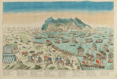 Gibraltars seire, 1782 av Unknown