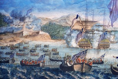 Beleiringen av Louisbourg av Unknown artist