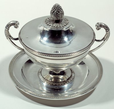 Sølvbeger med topp topp av en kongle. 1789-1809. Se. Nasjonalt renessansemuseum av Unknown artist