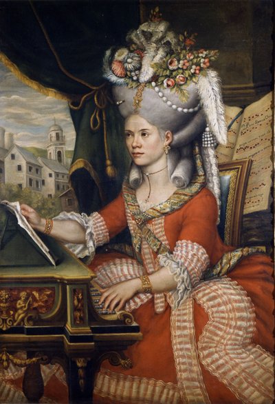 Sangerinnen Therese (Teresa) Lanti, elskerinne til Casanova. Anonym. Scala-museet, Milano. av Unknown artist
