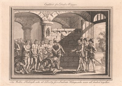 Sir Walter Raleigh setter på Liberty Five Indian Kings, som alle var knyttet sammen av Unknown artist