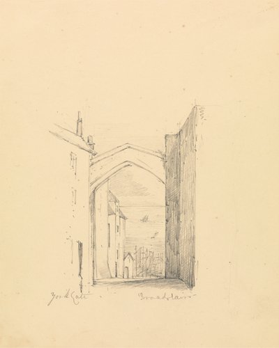 Skisse av York Gate av Unknown artist