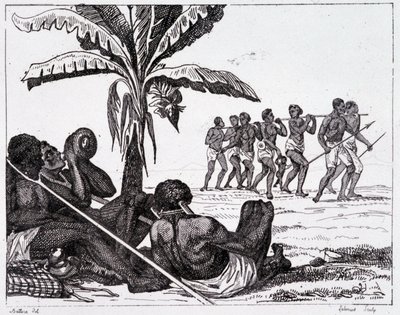 Slaver som handler på tur - i "" Pittoreske Frankrike", T.III av Unknown artist