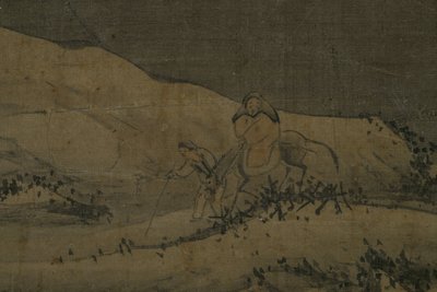 Snødekt landskap, mellom 1368 og 1644 (blekk, silke) av Unknown artist