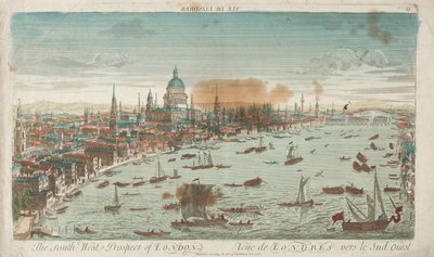 Southwest Prospect of London av Unknown artist