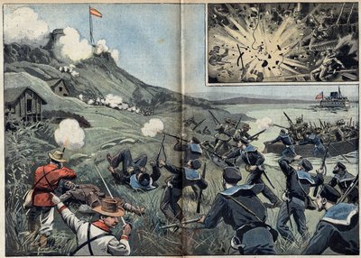 Spansk-amerikansk krig eller cubansk uavhengighetskrig (1868-1898) mellom Spania og Nord-Amerika av Unknown artist