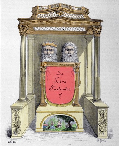 Talende hoder, Abbe Micals automat av Unknown artist