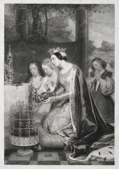 St. Amelia, dronning av Ungarn av Unknown artist