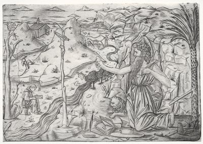 St. Hieronymus i bot av Unknown artist