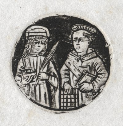 St. Lawrence og St. Lucy av Unknown artist
