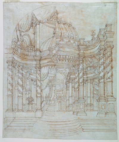 Scenedesign: Palace Architecture av Unknown artist