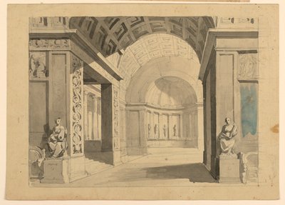 Scenedesign, Palace Interiør av Unknown artist
