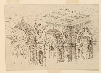 Scenedesign, Palace Interiør av Unknown artist