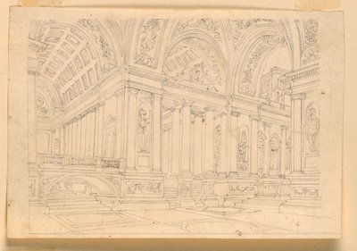 Scenedesign, Palace Interiør av Unknown artist