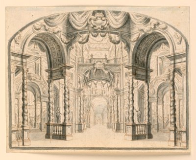 Scenedesign: Palace Interiør av Unknown artist