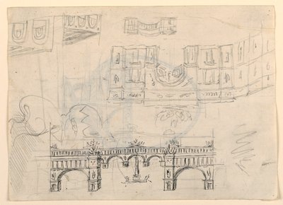 Scenedesign: et bytorg av Unknown artist