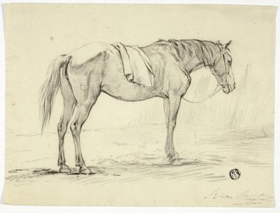 Stående hest av Unknown artist