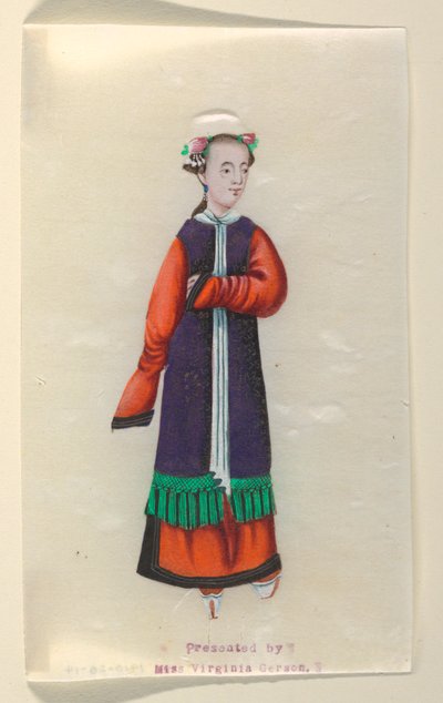 Stående dame av Unknown artist