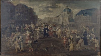 Gatespøker i Paris, mellom 1501 og 1600 (maleri) av Unknown artist