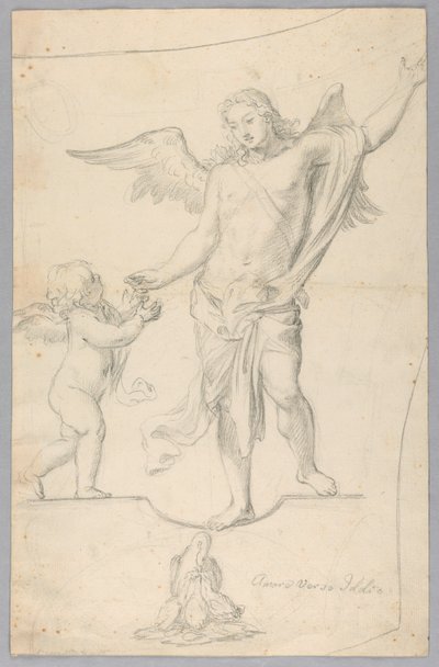 Studie for allegorisk maleri av Unknown artist