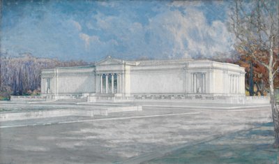 Studie for South Facade of The Cleveland Museum of Art av Unknown artist
