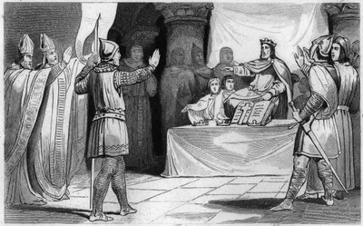 Etterfølgen av Louis 1st the Pious eller Debonnaire, 816: Vestens keiser av Unknown artist